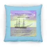 Destination Marblehead, USS Constitution - Pillow, Large