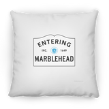 Marblehead, Entering Marblehead Sign - Pillow, Small