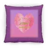 Can I Borrow a Kiss, Heart, Gradient Bckgrnd - Pillow, Medium