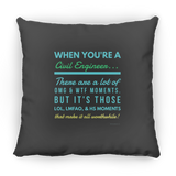 Civil Engineer WTF LMFAO - Pillow v1, Large