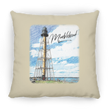 Marblehead, Lighthouse Color Sketch - Pillow, Small