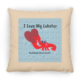 Marblehead, Lobster - I Love My Lobster - Pillow, Large