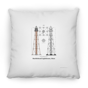 Marblehead, Lighthouse Plan - Pillow, Large