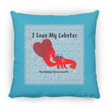 Marblehead, Lobster - I Love My Lobster - Pillow, Large