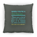 Civil Engineer WTF LMFAO - Pillow v1, Large