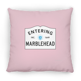 Marblehead, Entering Marblehead Sign - Pillow, Small