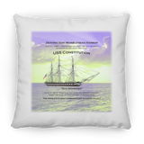 Destination Marblehead, USS Constitution - Pillow, Large