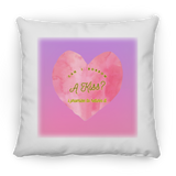 Can I Borrow a Kiss, Heart, Gradient Bckgrnd - Pillow, Large