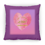 Can I Borrow a Kiss, Heart, Gradient Bckgrnd - Pillow, Small