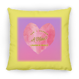 Can I Borrow a Kiss, Heart, Gradient Bckgrnd - Pillow, Large