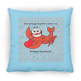 Marblehead, Lobster Lover Wake up Happy - Pillow, Medium