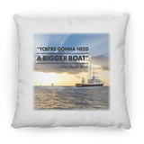 Gonna Need A Bigger Boat Scene, Sunset - Pillow, Large