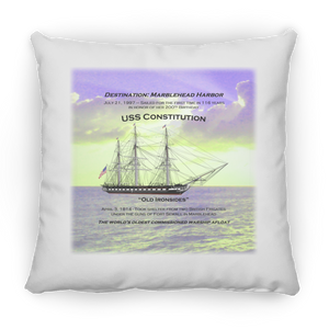 Destination Marblehead, USS Constitution - Pillow, Small