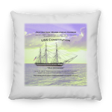 Destination Marblehead, USS Constitution - Pillow, Small