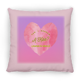 Can I Borrow a Kiss, Heart, Gradient Bckgrnd - Pillow, Medium