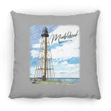 Marblehead, Lighthouse Color Sketch - Pillow, Small