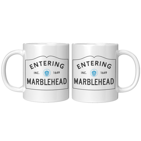 Entering Marblehead Sign - Mug