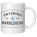 Entering Marblehead Sign - Mug