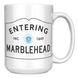 Entering Marblehead Sign - Mug