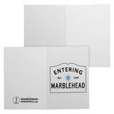 Entering Marblehead sign 7x5 Note Card