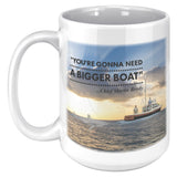 Gonna Need A Bigger Boat-Orca,Guys,Shark,Sunset - Mug