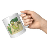 Iguana Cactus Cartoon, Mug