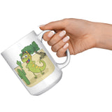 Iguana Cactus Cartoon, Mug