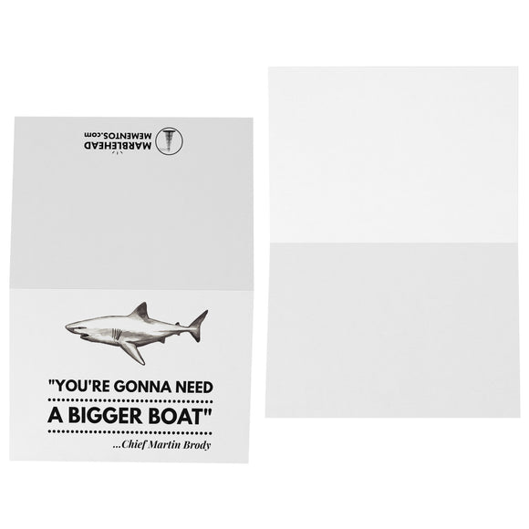JAWS - Gonna Need a Bigger Boat 5x7 Note Card