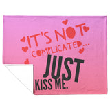 Just Kiss Me - Fleece Blanket