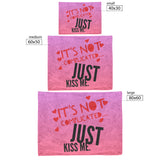 Just Kiss Me - Fleece Blanket
