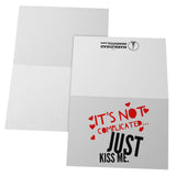 Just Kiss Me 5x7 Note Card