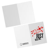 Just Kiss Me 7x5 Note Card