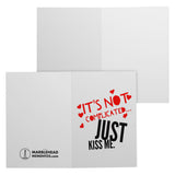 Just Kiss Me 7x5 Note Card