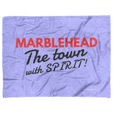 MARBLEHEAD - Town With Spirit - Fleece Blanket - Blue