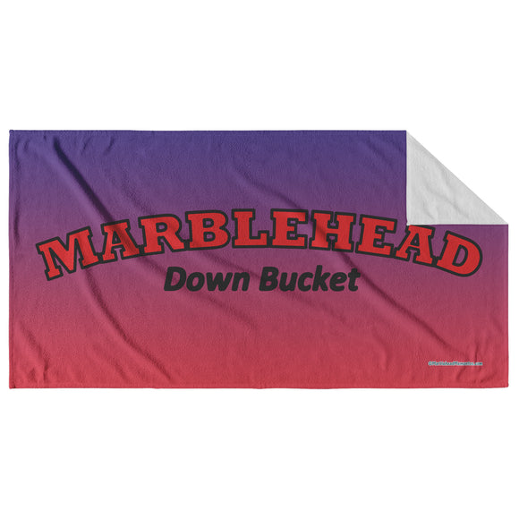 MARBLEHEAD - (red-black Down Bucket) - Beach Towel
