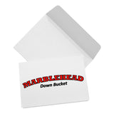 MARBLEHEAD - (red-black Down Bucket) 5x7 Note Card