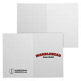 MARBLEHEAD - (red-black Down Bucket) 7x5 Note Card