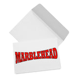 MARBLEHEAD - (red-black stretch)  5x7 Note Card