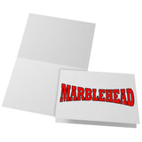 MARBLEHEAD - (red-black stretch)  5x7 Note Card