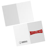 MARBLEHEAD - (red-black stretch)  7x5 Note Card