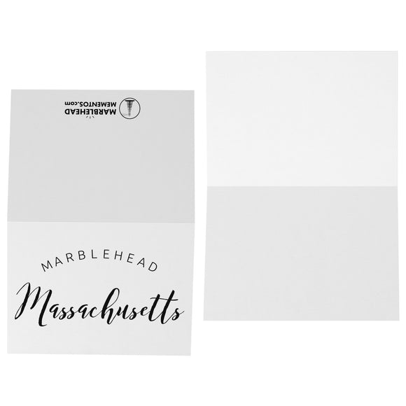 MARBLEHEAD Massachusetts 5x7 Note Card v2