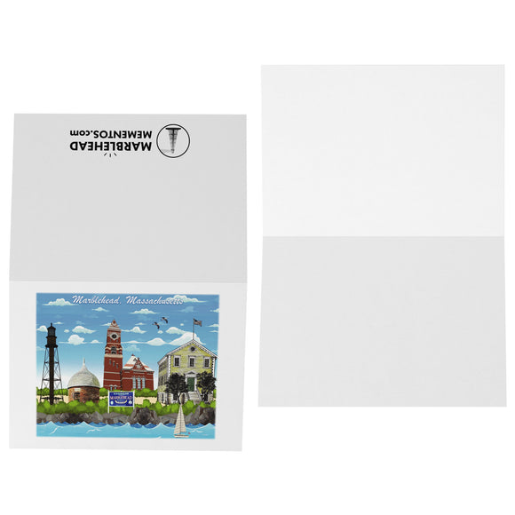 Marblehead - Collage 5x7 Note Card