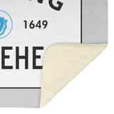 Marblehead - Entering Marblehead sign - Fleece Blanket - Gray