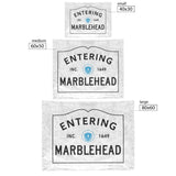 Marblehead - Entering Marblehead sign - Fleece Blanket v2