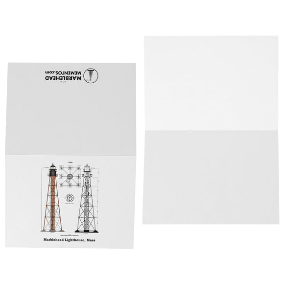 Marblehead - Lighthouse Plan 5x7 Note Card