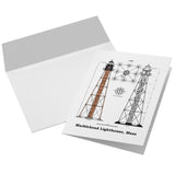 Marblehead - Lighthouse Plan 7x5 Note Card