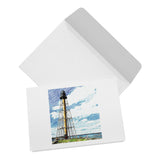 Marblehead - Lighthouse Sketch Color 5x7 Note Card
