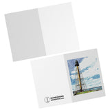 Marblehead - Lighthouse Sketch Color 7x5 Note Card
