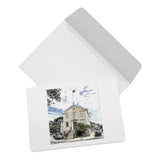 Marblehead - Old Town House Sketch Color 5x7 Note Card