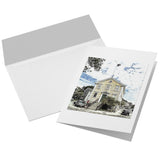 Marblehead - Old Town House Sketch Color 7x5 Note Card